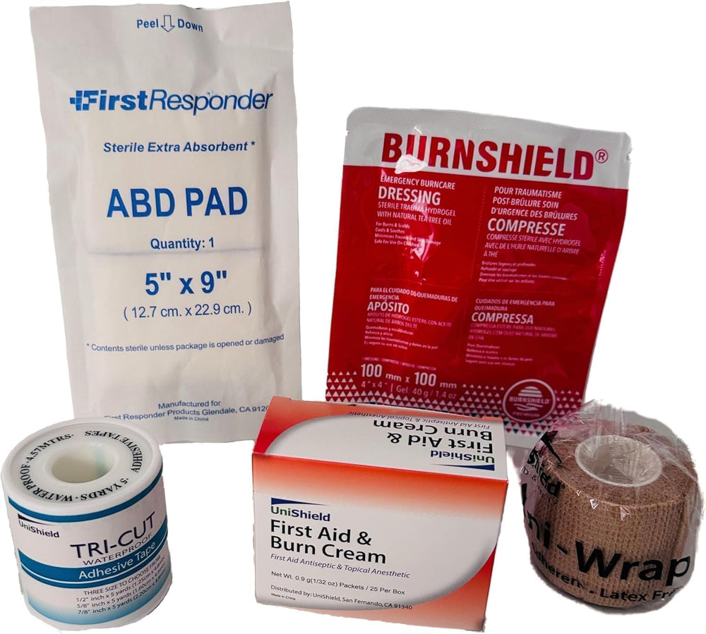 4-Shelf Restaurant Metal 1st Aid Cabinet Class B, Large Capacity First Aid Wa...