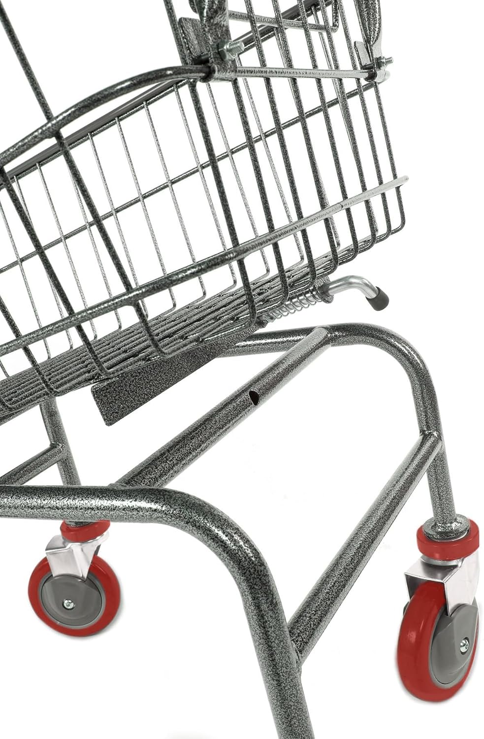 Rolling Laundry Cart with Wheels, Metal Wire Basket, Heavy Duty Utility Cart ...