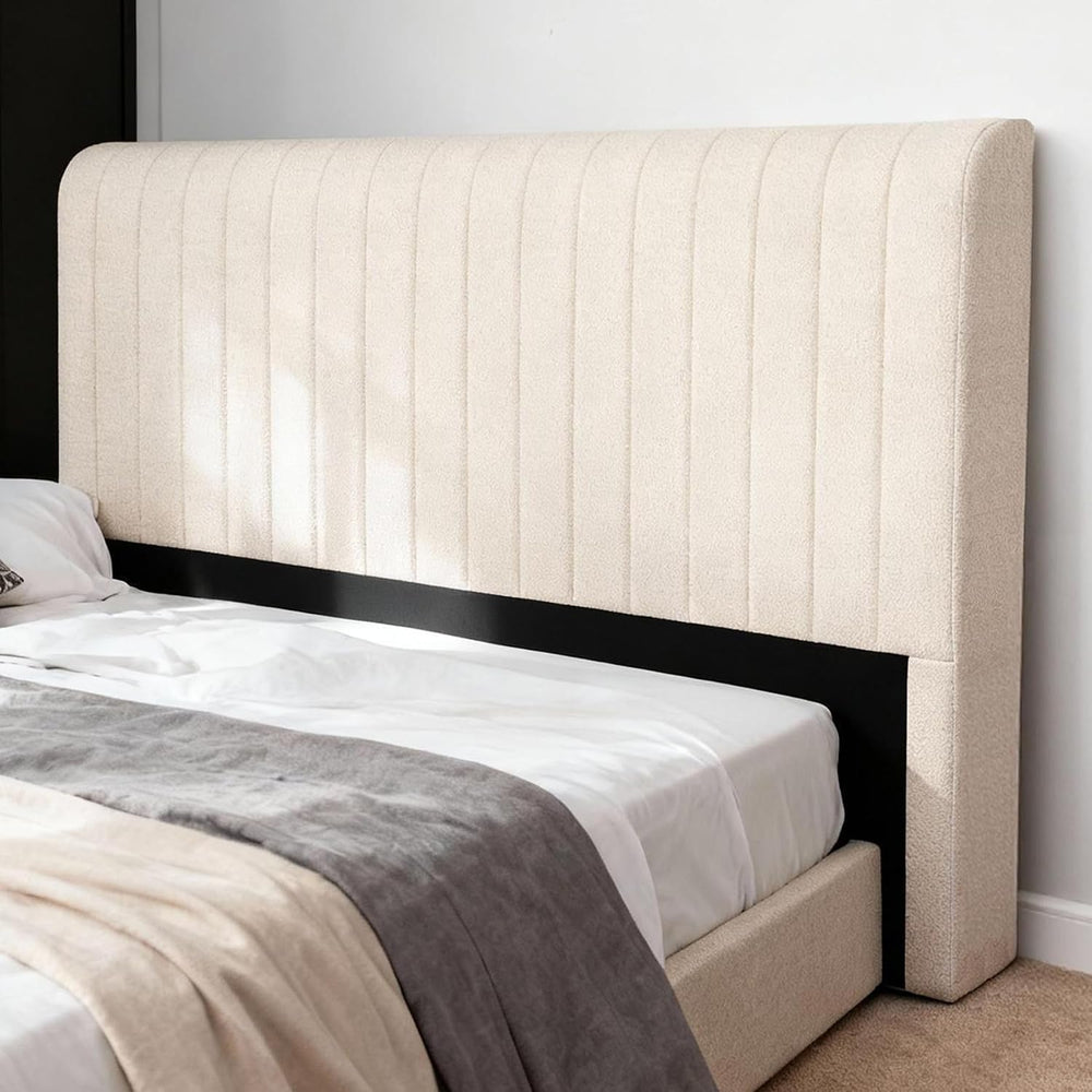 Chenille Boneless King Headboard, No Assembly Required
