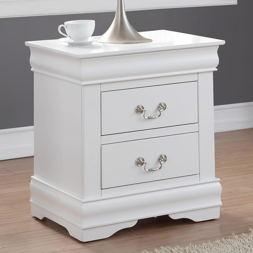 Knocbel Traditional Nightstand End Tables Side Table with 2 Drawers and Metal...