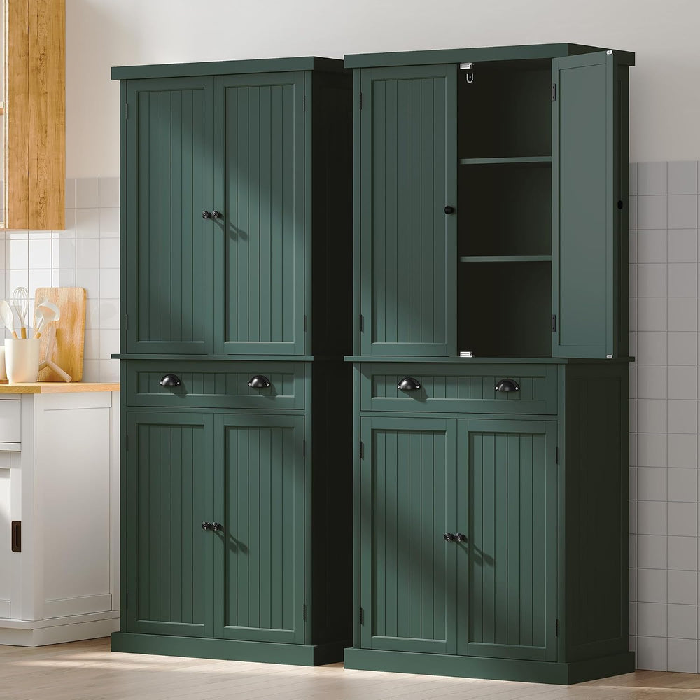 ARTPOWER 72" Tall Kitchen Pantry Storage Cabinet with Drawer and Adjusta...
