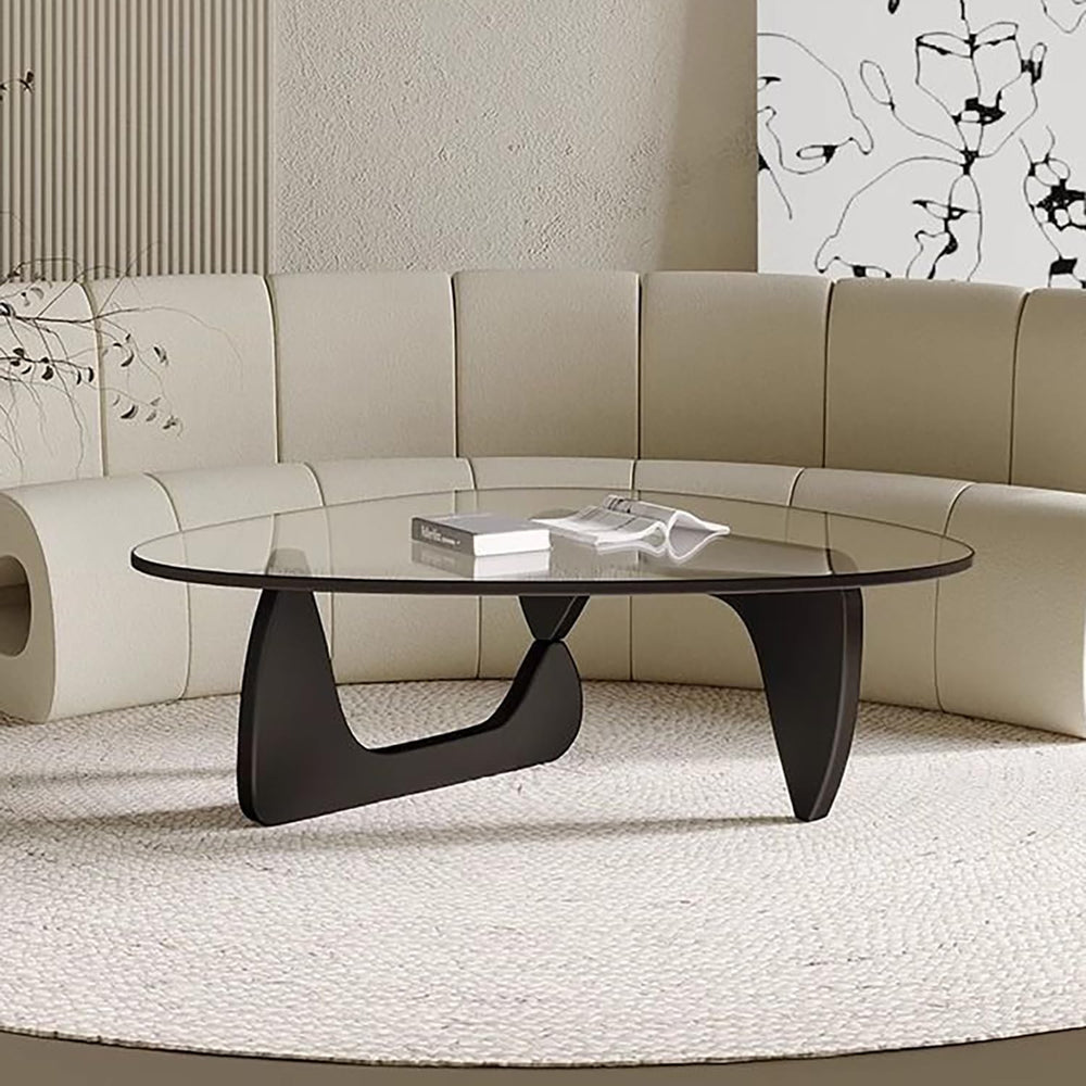 Modern Glass Coffee Table, Mid Century Small Coffee Table, Coffee Table for L...