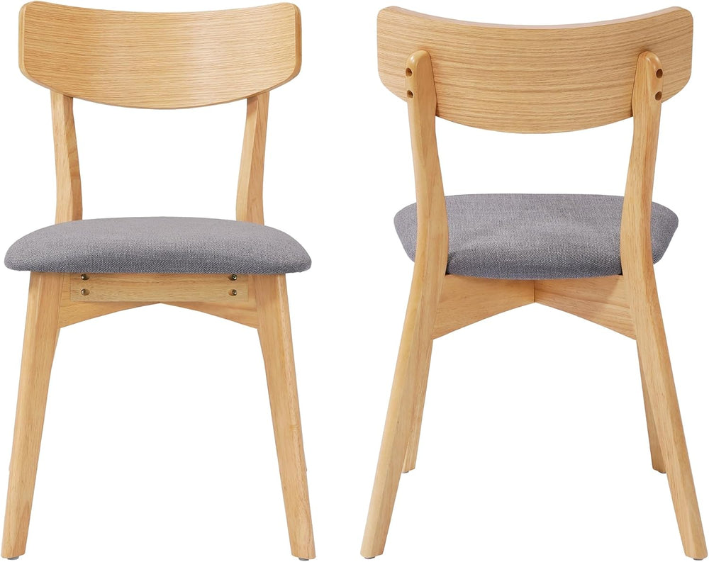 Dining Chairs Set of 2, Dining Room Chairs with Walnut Finished Frame | Kitch...