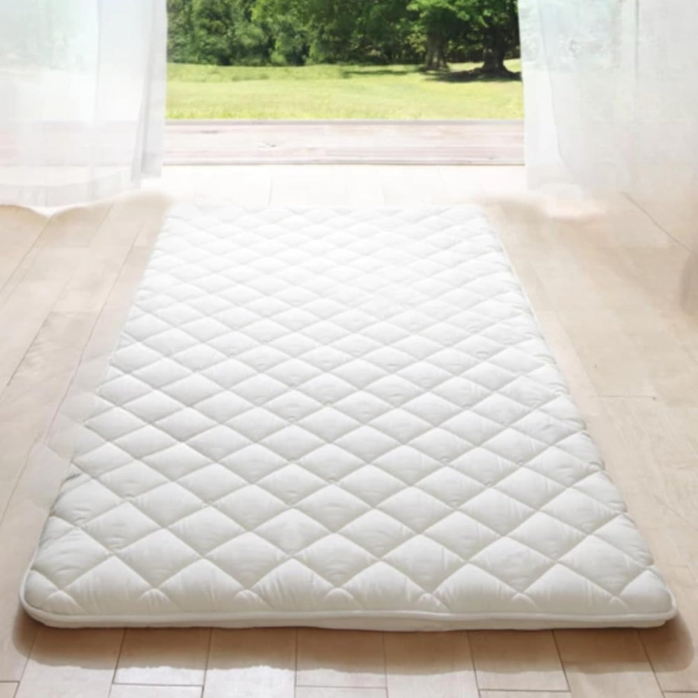 MIINA Japanese Futon Mattress, Made in Japan Twin (39"×78") White, ...