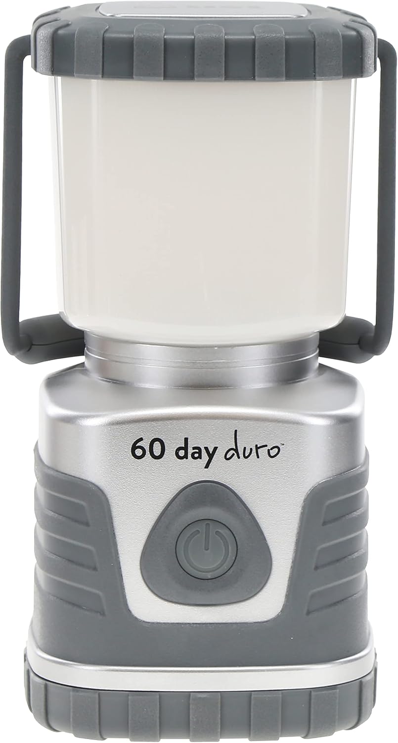 ust 60-Day Duro LED Portable 1200 Lumen Lantern with Lifetime LED Bulbs and H...