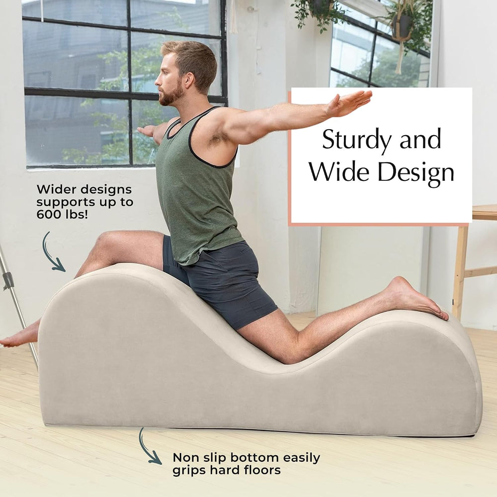 Avana Luvu Lounger - Chaise Lounge Chair for Yoga, Exercise, Massage - High D...