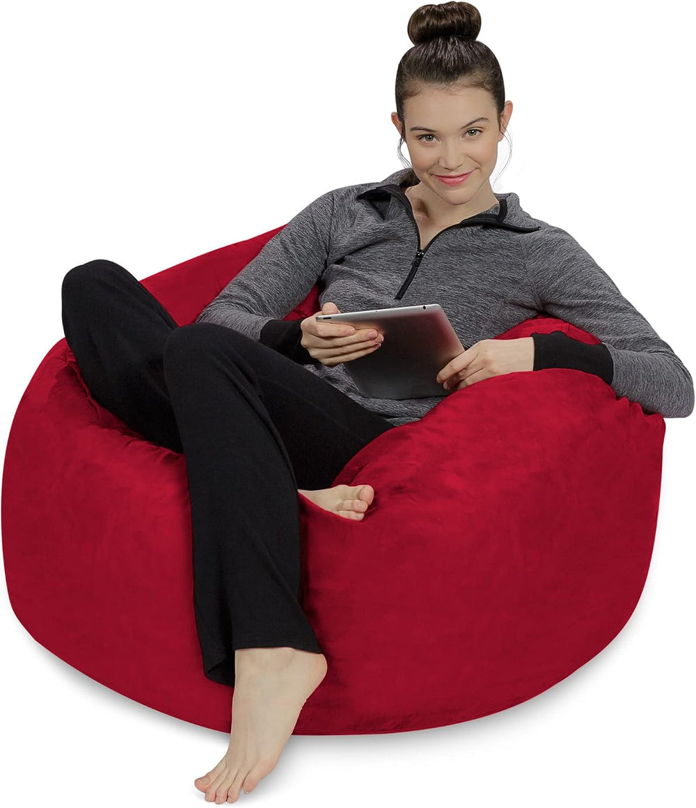 Sofa Sack Bean Bag Chair - Plush, Ultra Soft - Memory Foam Bean Bag Chair wit...