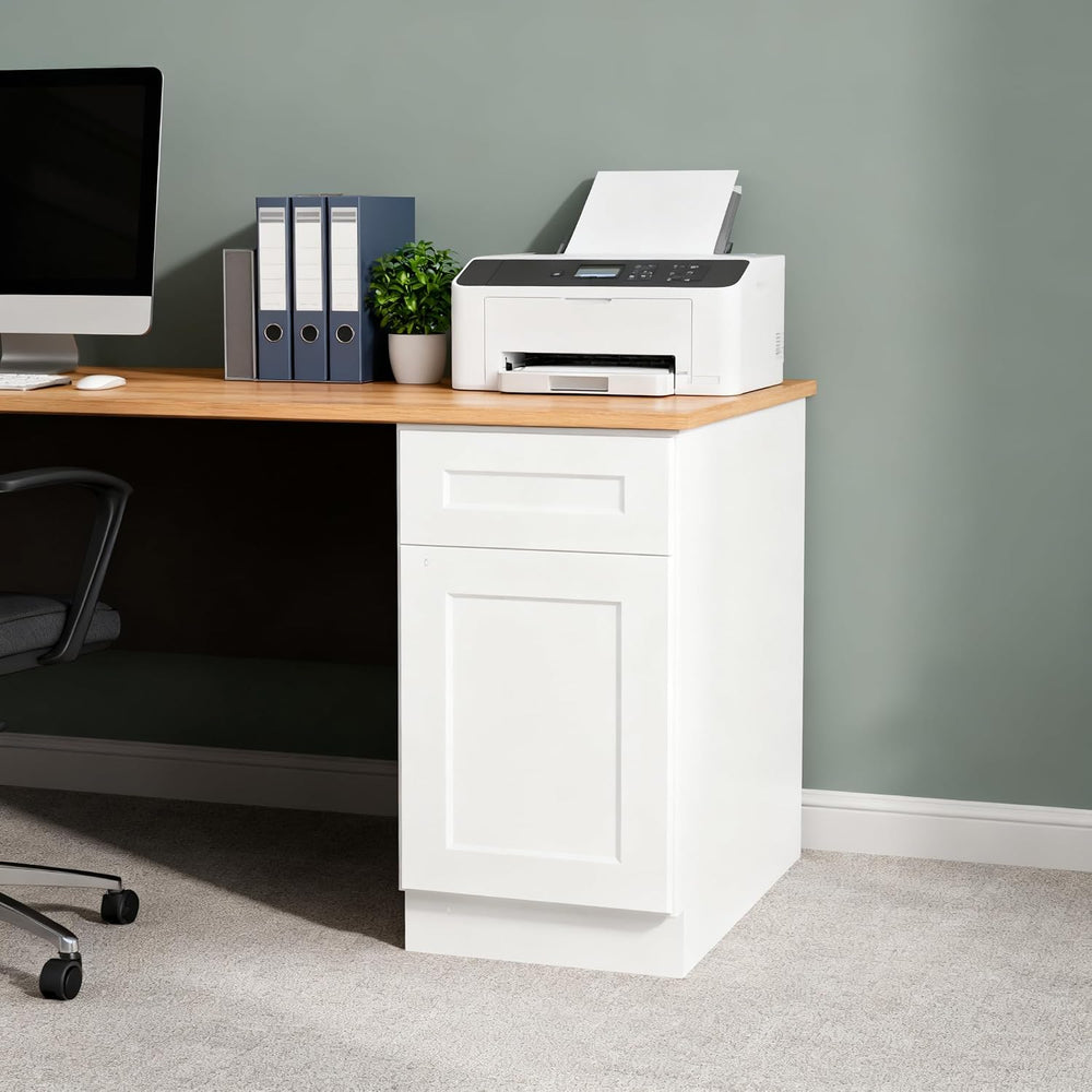 Kitchen Base Cabinets with Drawers, 18" Wide 24 Inch Deep RTA Storage Ca...