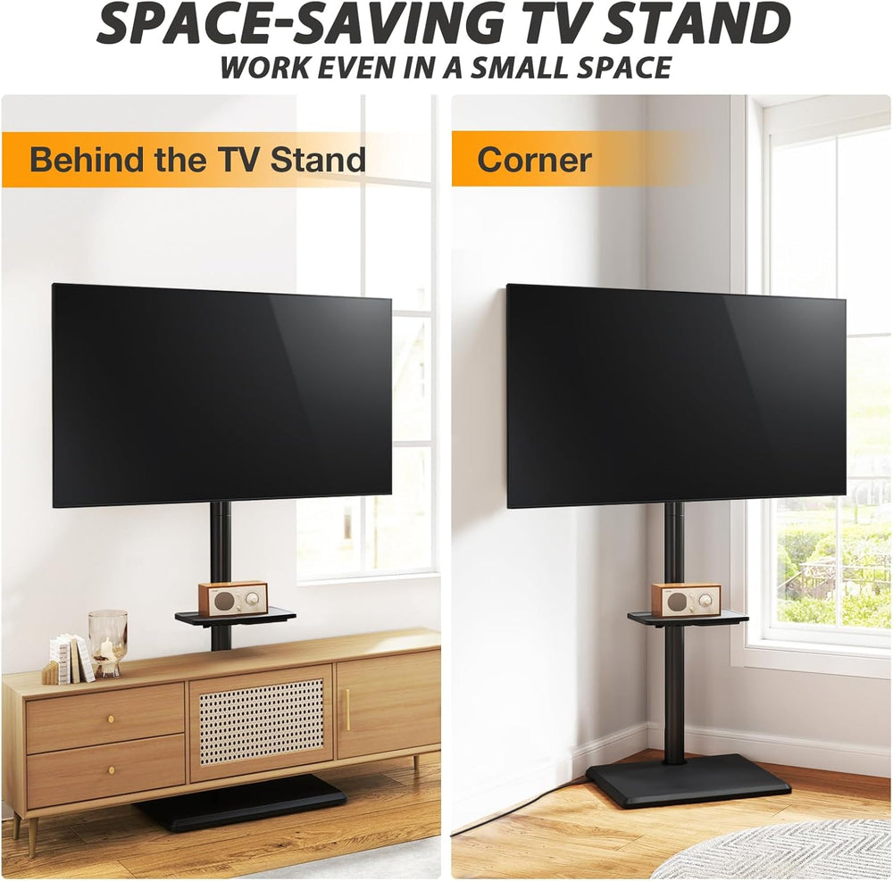 TVON Floor TV Stand with Power Outlet for 32-65 inch TVs up to 88 lbs | Swive...