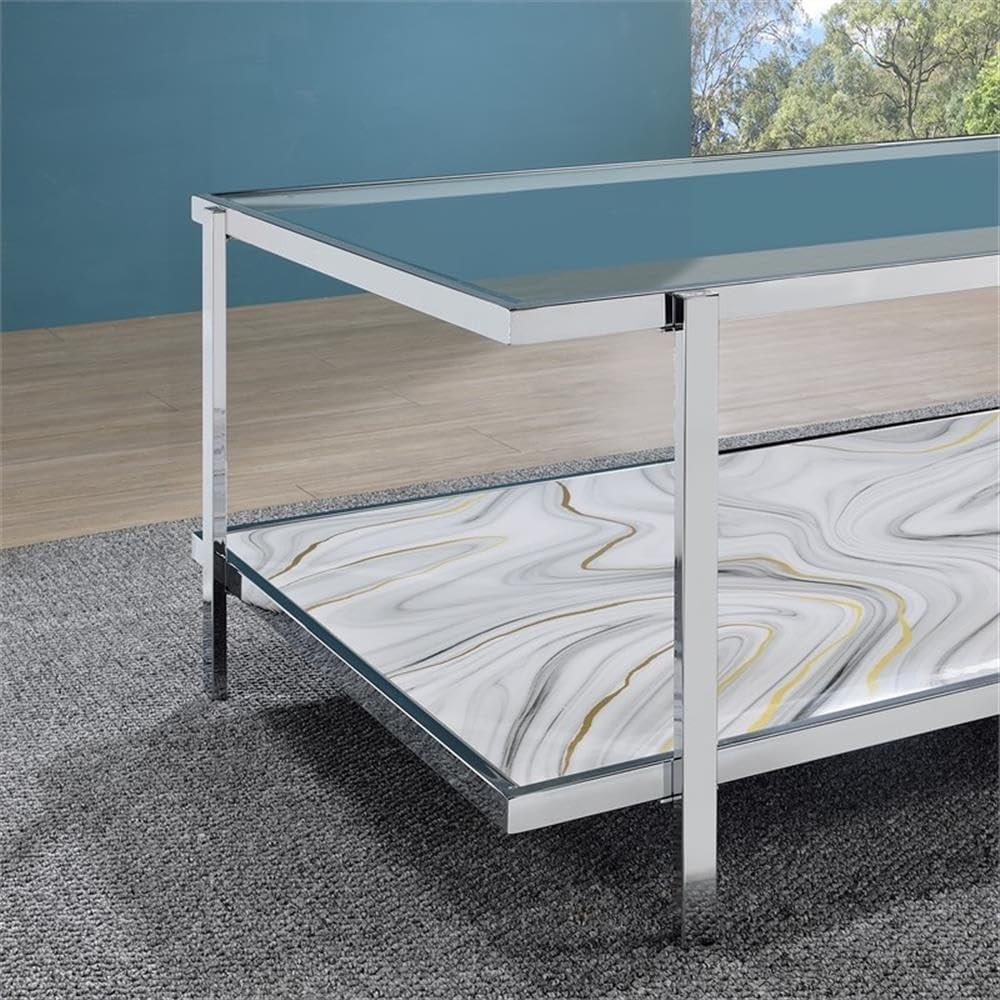 Pemberly Row Contemporary 3-Piece Coffee & End Table Set, Engineered Wood...