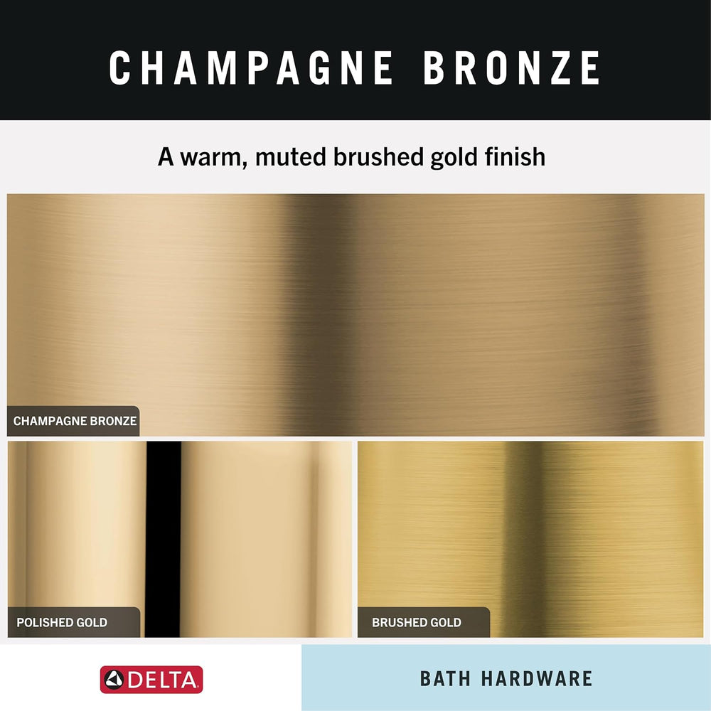 Delta Dryden (1-Pack) Hand Towel Holder Champagne Bronze Towel Racks for Bath...