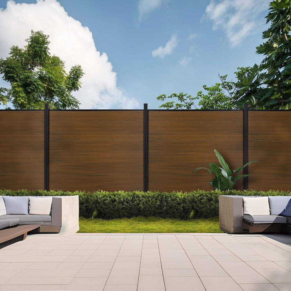Mondaria Privacy Fence for Outside, 6ftx7.6ft Outdoor Privacy Panels with 1 I...