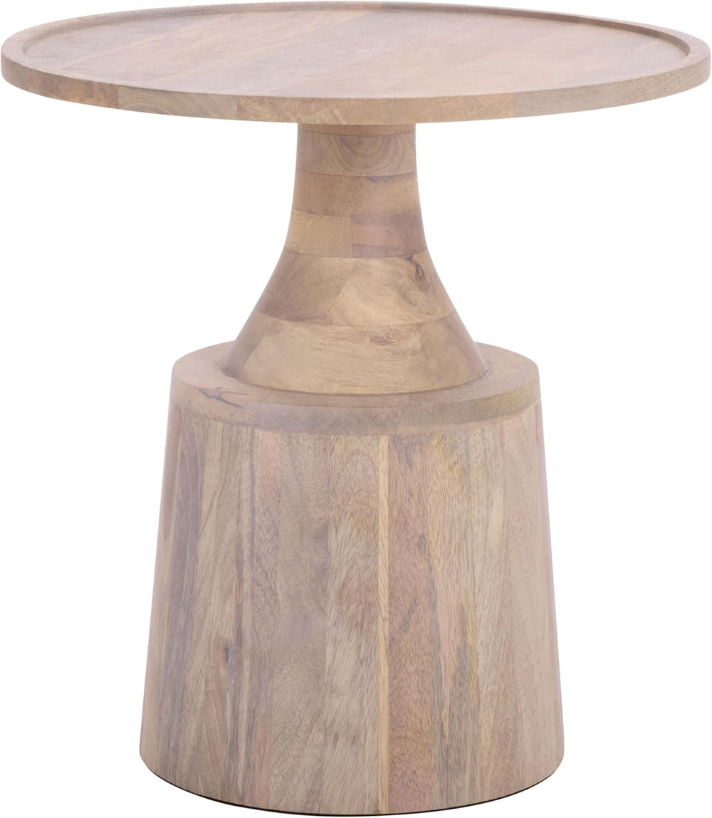 SAFAVIEH Home Collection - Javier Accent Table with Whitewashed Solid Wood Fi...