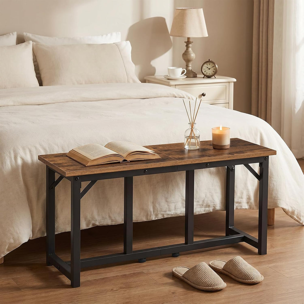 MAHANCRIS Dining Bench, Dining Table Bench, Industrial Kitchen Bench | 31.5 I...