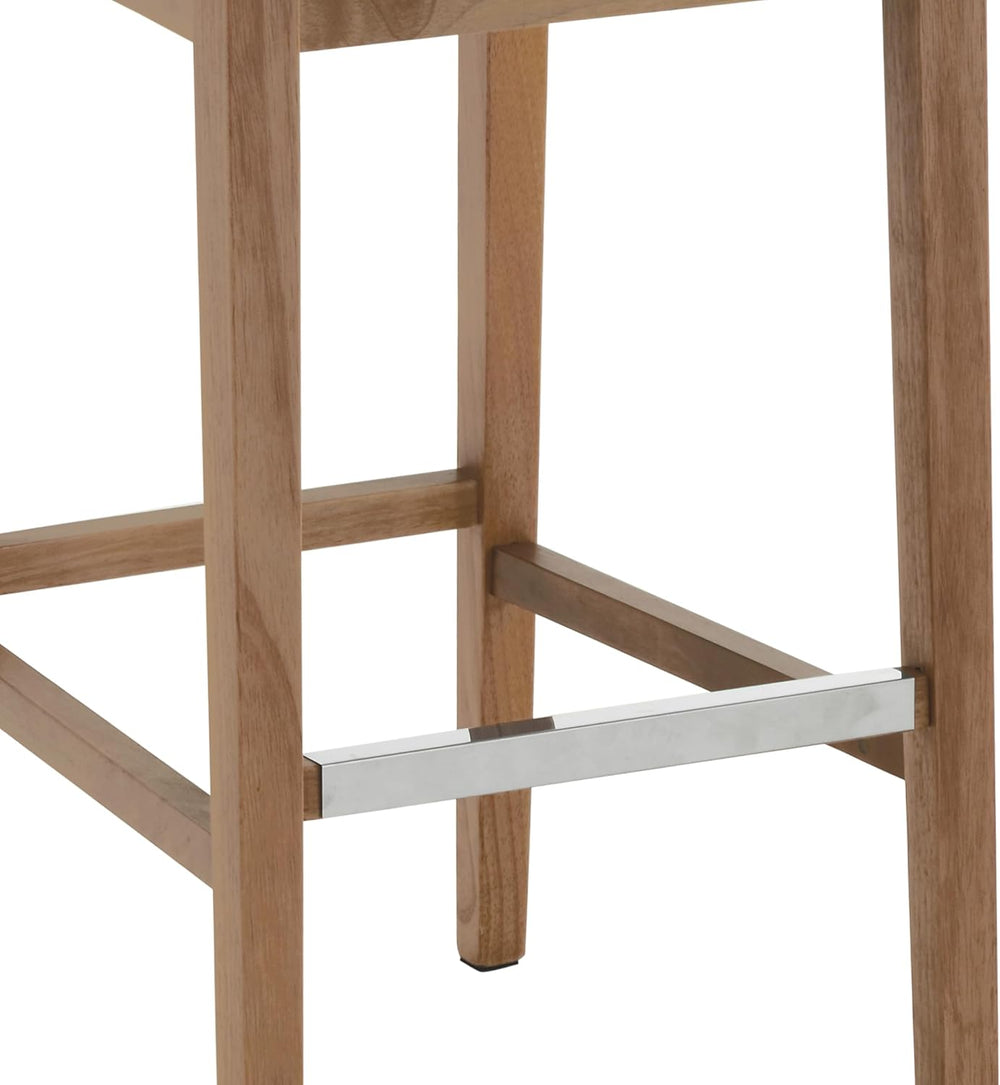 Kmax 30 Inch Bar Stools Set of 2 with Back Support, Linen, Cream | Farmhouse,...