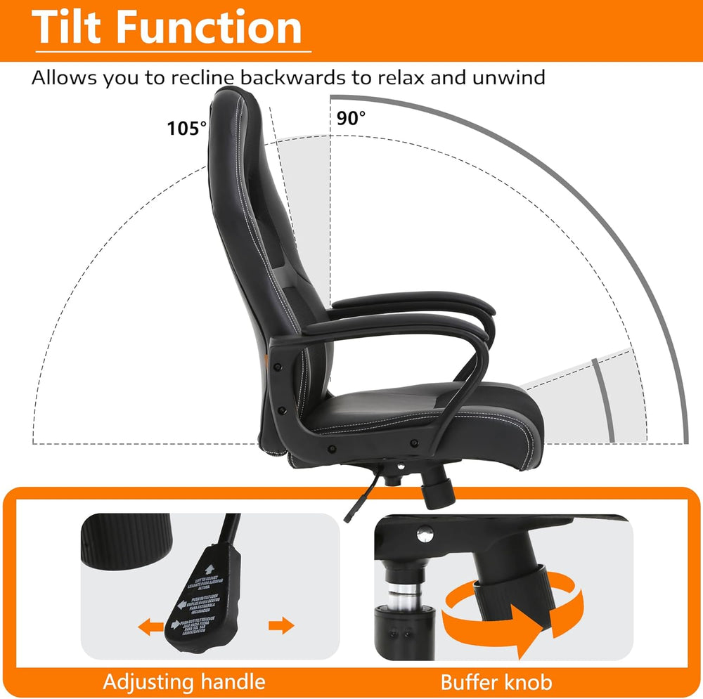 PayLessHere Gaming Chair Ergonomic Office Chair Computer Chair with Lumbar Su...