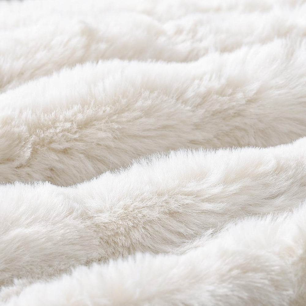 MADIZZ Pack of 2 Thick Plush Faux Wool Throw Pillow Covers Soft Boho Throw Pi...