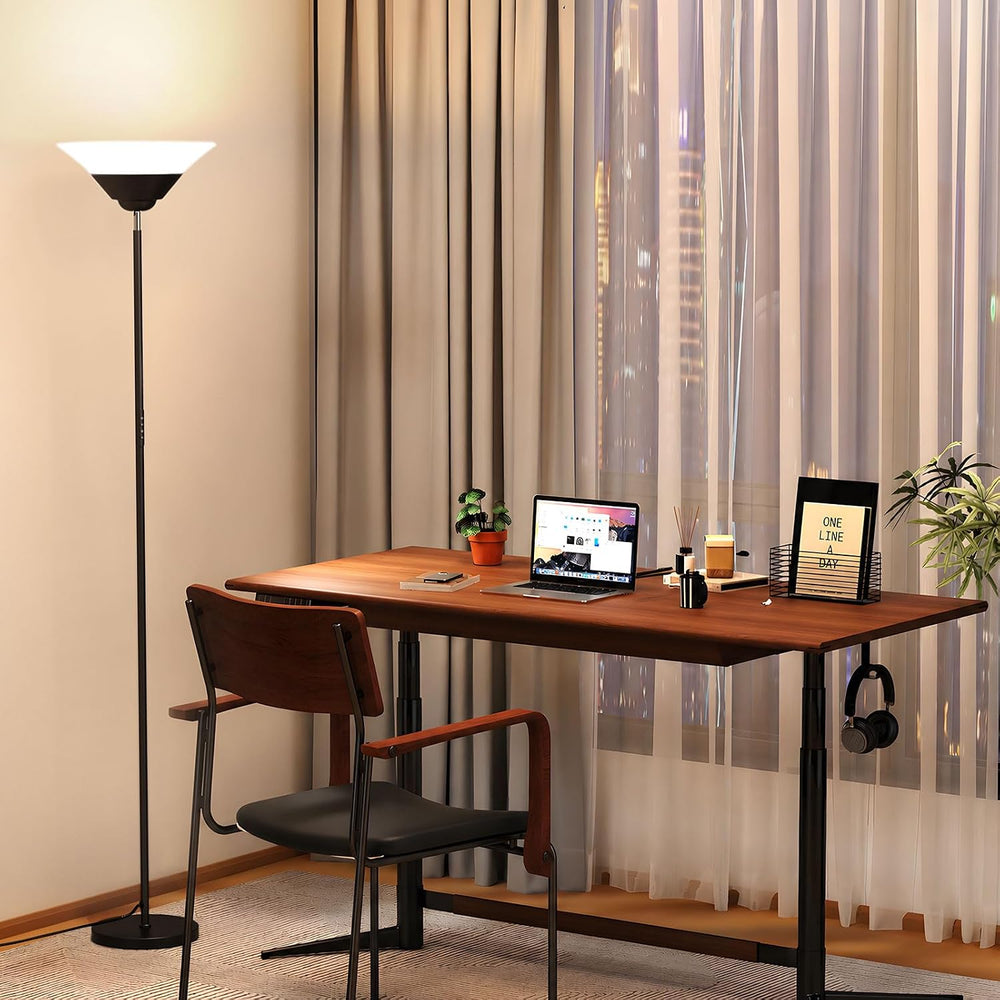 SIBRILLE Floor Lamps for Living Room, 72” Tall LED Standing Lamp with Remote/...