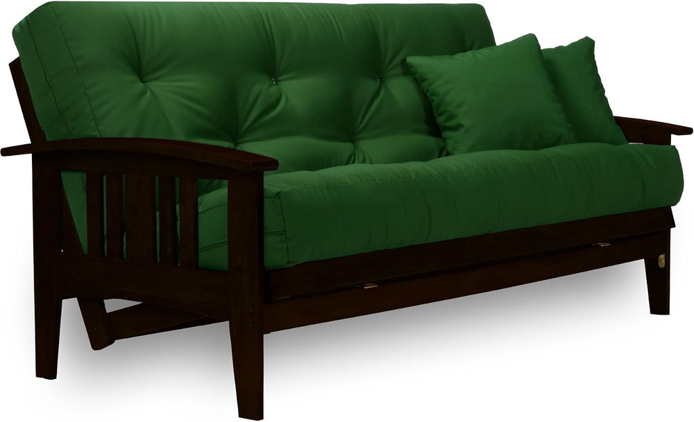 Westfield Complete Futon Set - Espresso Finish (Warm Black) – Large Queen Siz...