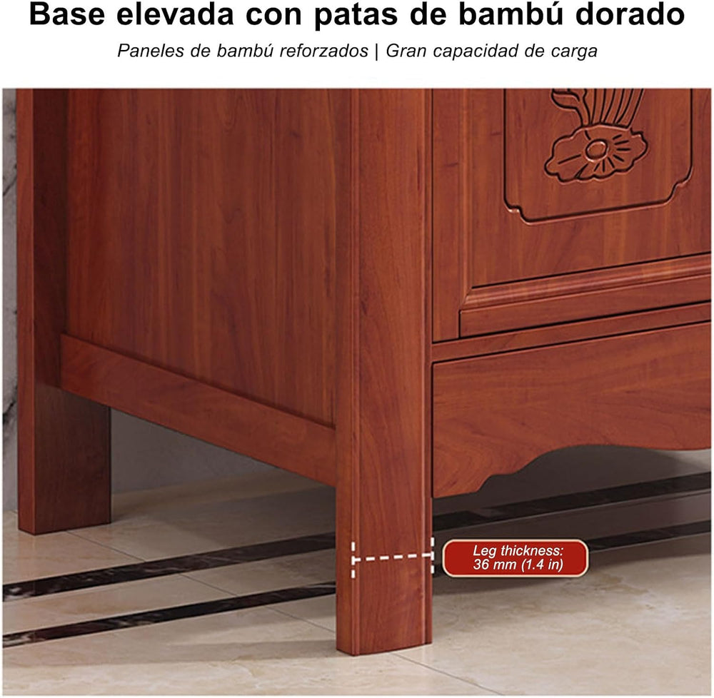Free Standing Altar Table, Multifunction Meditation Altar Table with Drawer a...