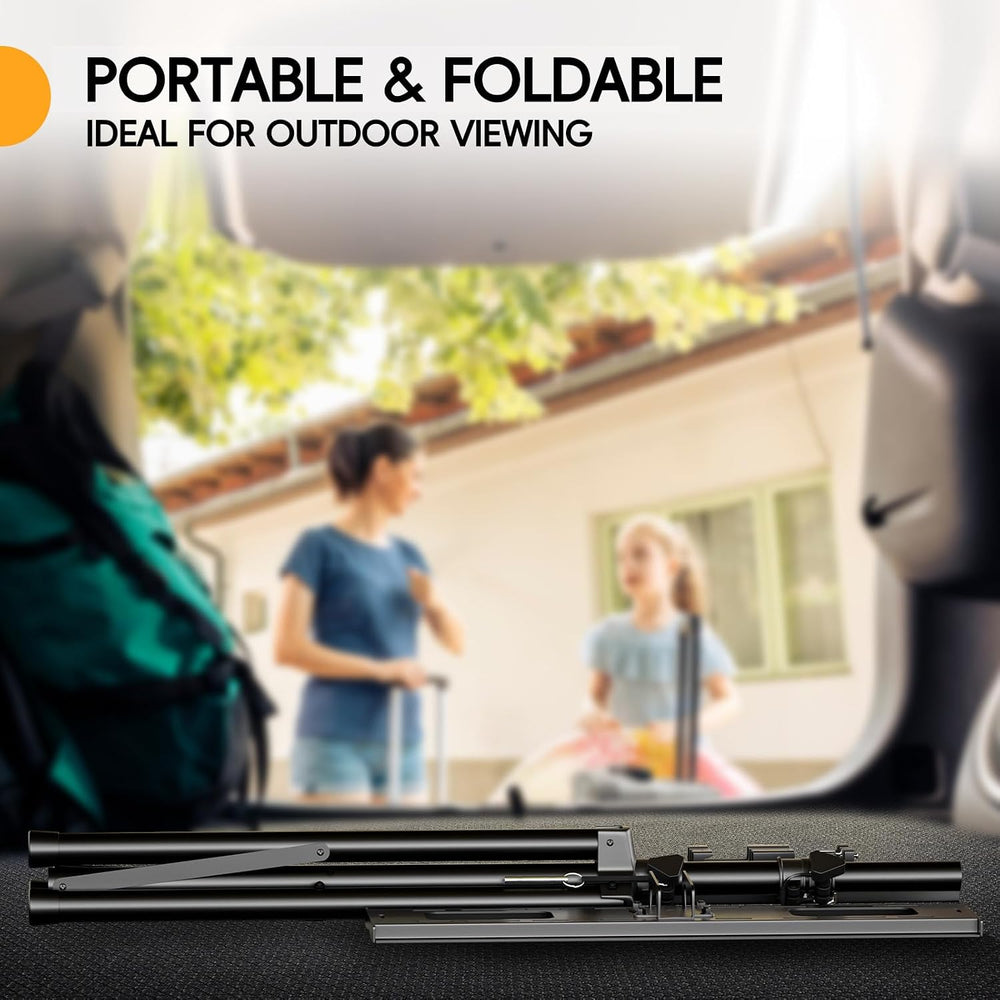 Tripod TV Stand for 25-70" TVs, Adjustable & Foldable, Black | ±15° ...