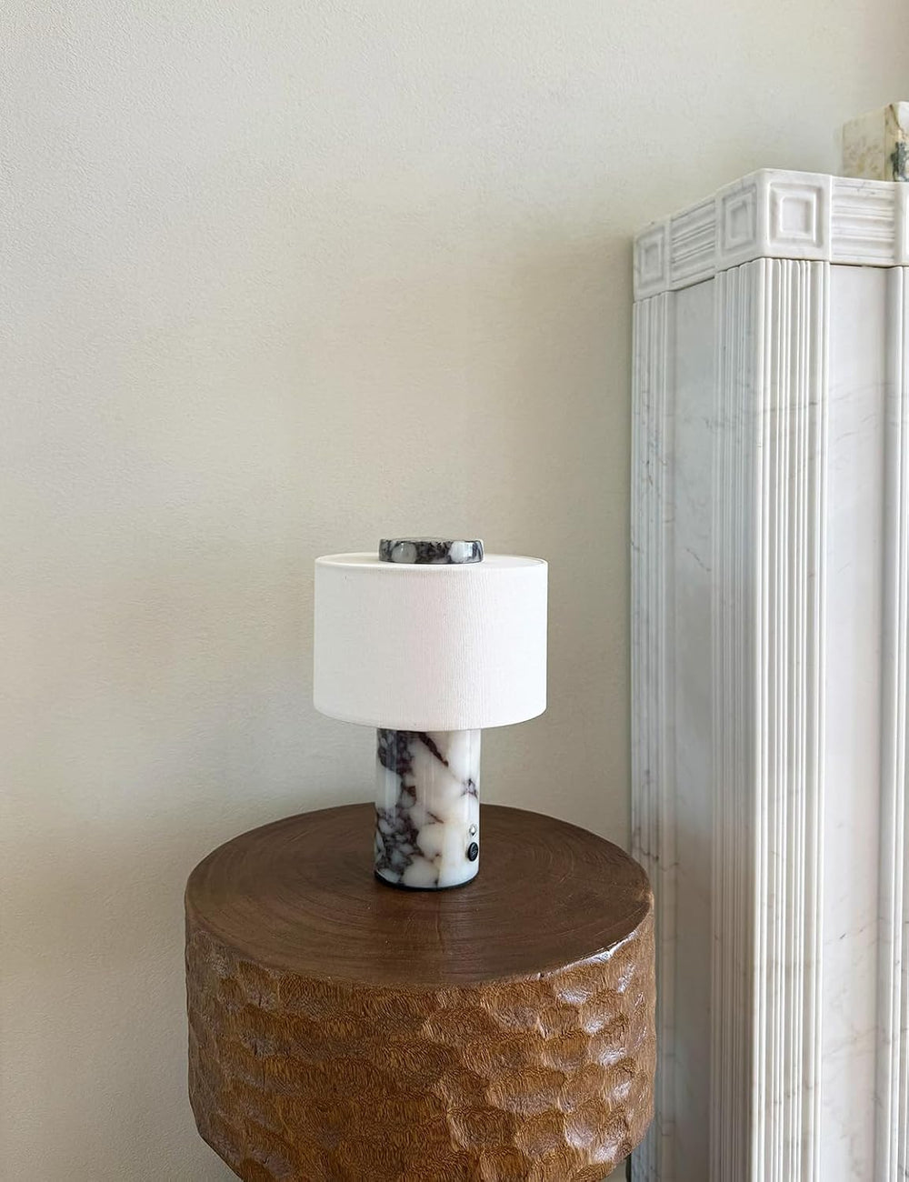 BSOD Marble Lamp, Stone Table Lamps Rechargeable Modern Decorative Touch Dimm...