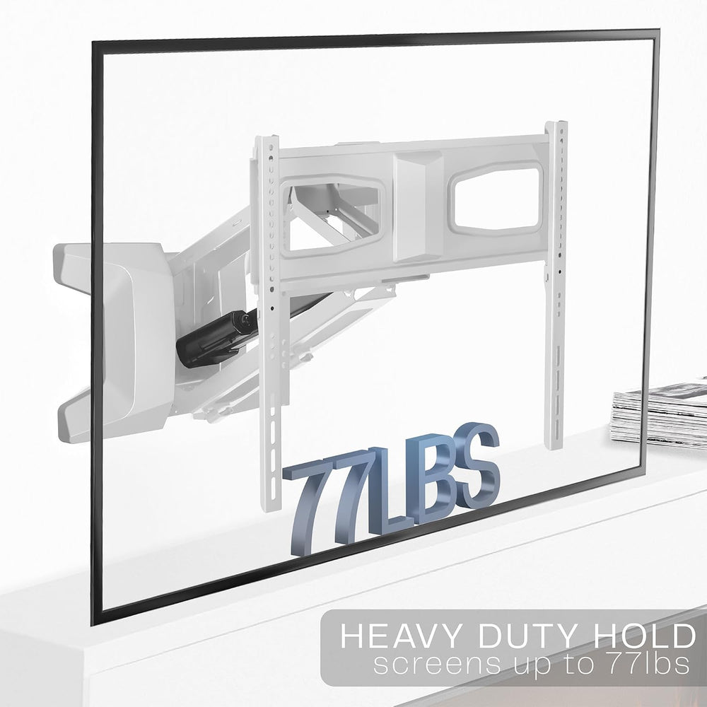 VIVO White Motorized TV Wall Mount for 37 to 70 in Screens, MOUNT-E-M070R-W |...