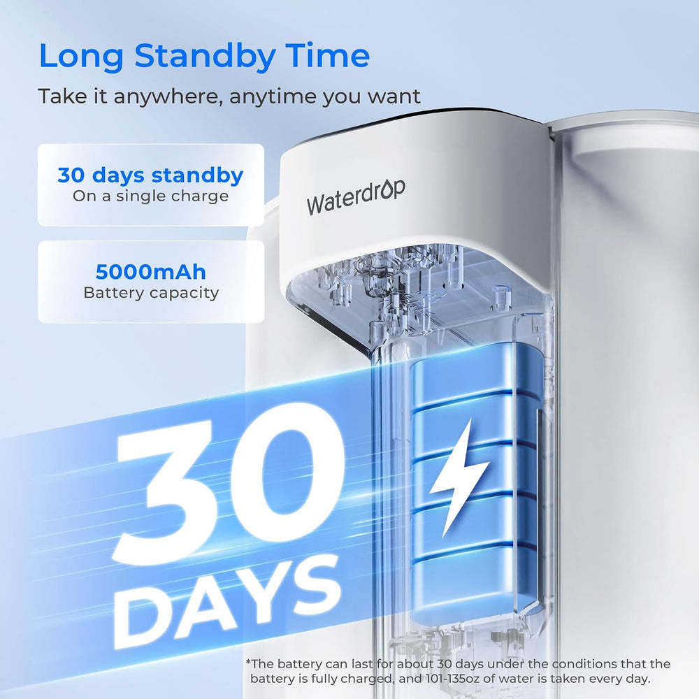 Waterdrop ED01W Electric Water Filter Pitcher, NSF/ANSI 42&53&401&...