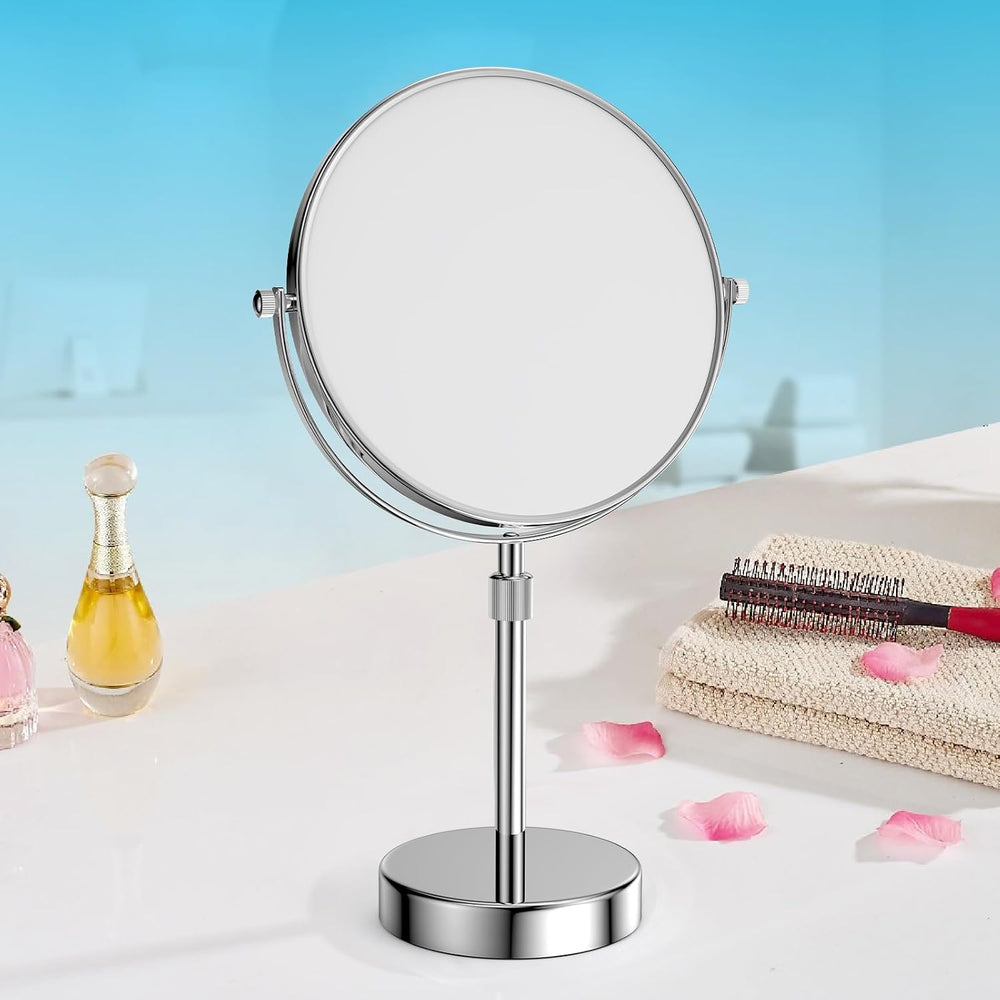 Nicesail Adjustable Makeup Magnified Mirror Chrome 10X 15 L x 9" W