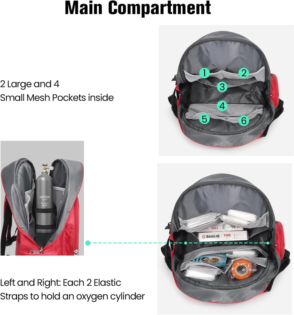 Gatycallaty First Aid Bag Empty Backpack Emergency Bags First Responder Traum...