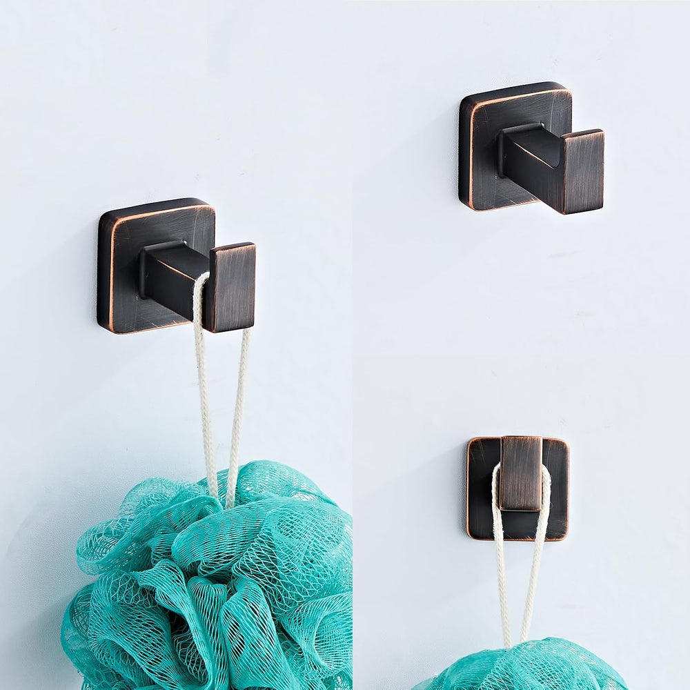 Bathroom Hardware Set 4 Pieces,Oil Rubbed Bronze Bathroom Accessories Set Sta...