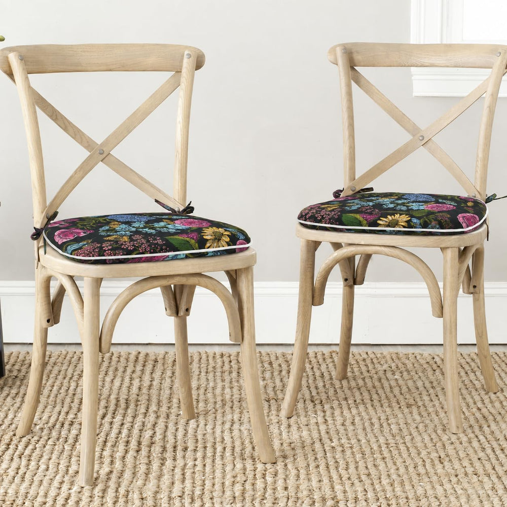 Indoor/Outdoor Chair Cushions 17"X16"X2" with Ties for Dining ...