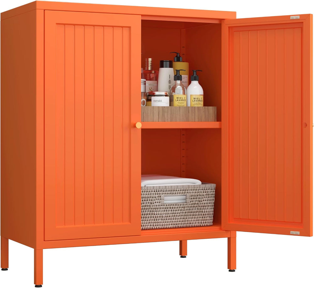 Metal Accent Storage Cabinet for Home,LivingRoom, Office,Kitchen- Metal Locke...