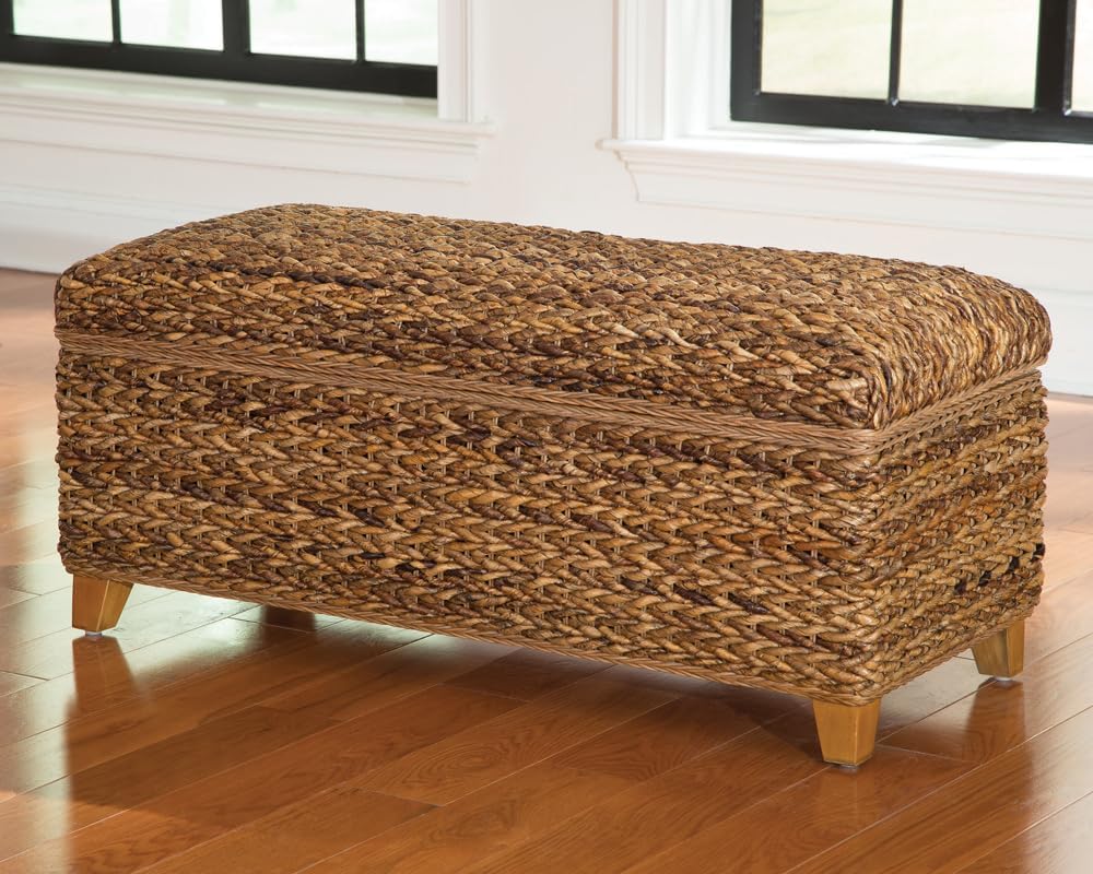 Coaster Home Furnishings - Laughton - Banana Leaf - Storage Bench with Lift-T...