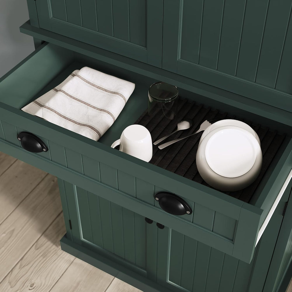 ARTPOWER 72" Tall Kitchen Pantry Storage Cabinet with Drawer and Adjusta...
