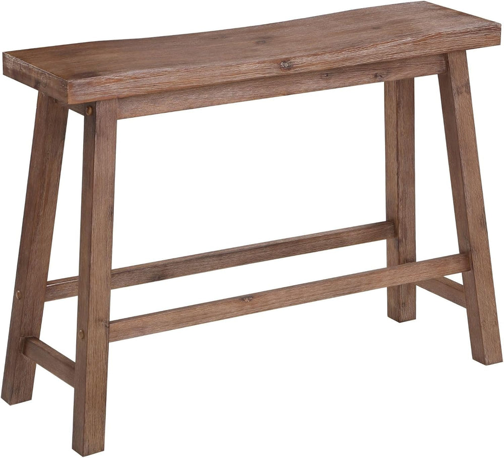 Boraam Sonoma Counter Height Backless Bench - Barnwood Wire-Brush Finish