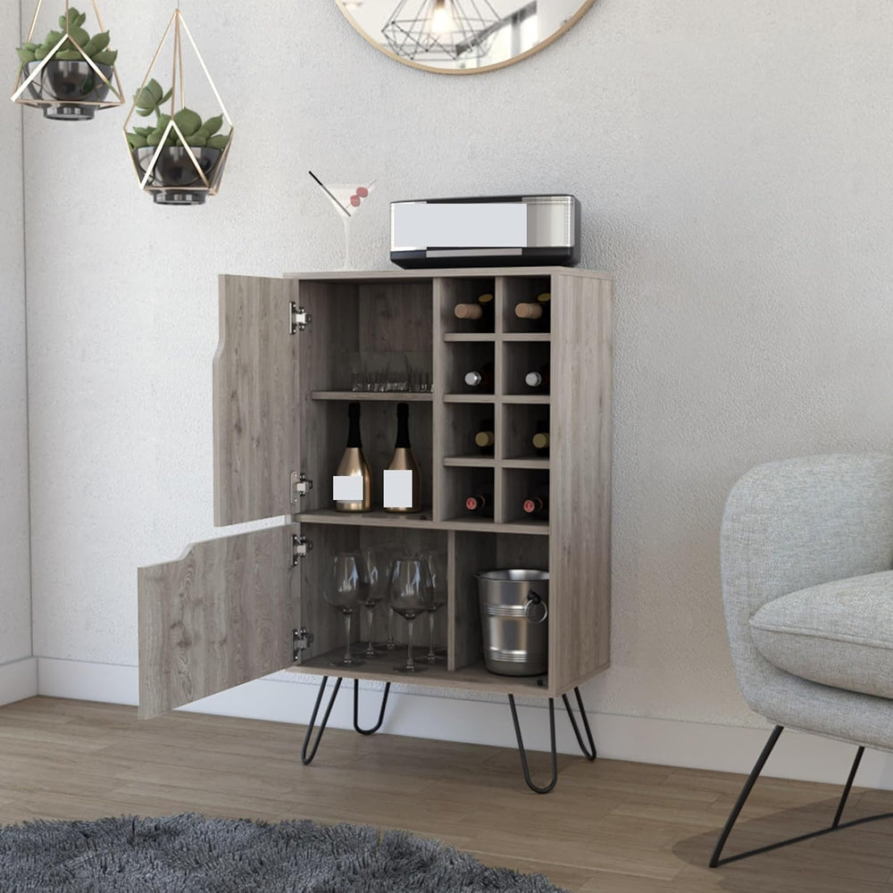 Rectangle Wine Cabinet with Drawers, Storage Locker Pantry Sideboard for Kitc...