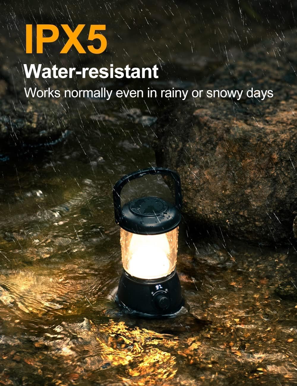LED Camping Lantern Rechargeable, Up to 336H Running Time Super Tent Light, 1...