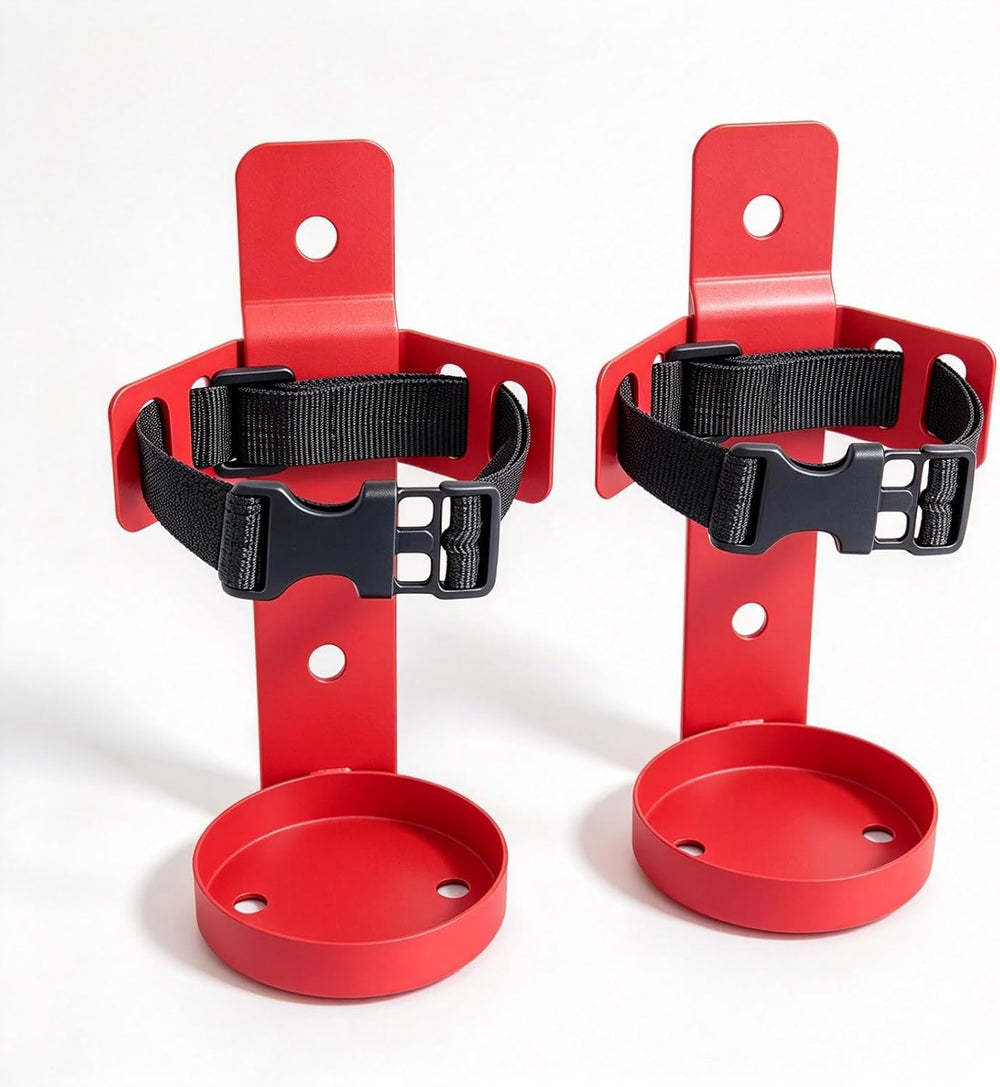 2pcs 2.5lb Fire Extinguisher Mount with Quick Release Strap
