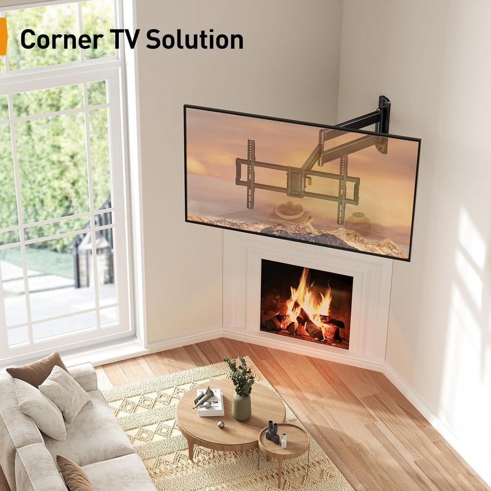 Perlegear Corner TV Wall Mount Long Arm TV Mount Bracket for 37-75 Inch TVs-F...