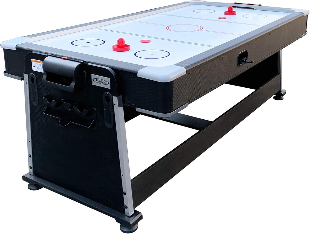 RACK Triad 7-Foot 3-in-1 Multi-Game Swivel Table - Billiards/Pool, Table Tenn...