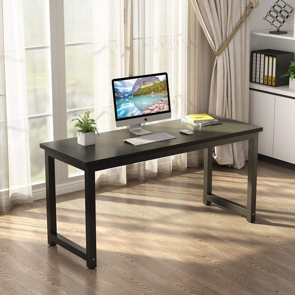 Tribesigns Modern Computer Desk, 63 inch Large Office Desk Computer Table Stu...