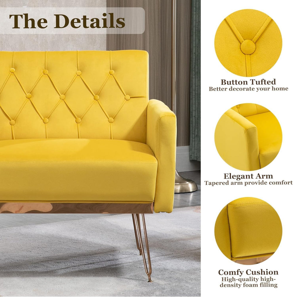 Olela Velvet Accent Chair with Arm for Living Room,Modern Armchair Single Sof...