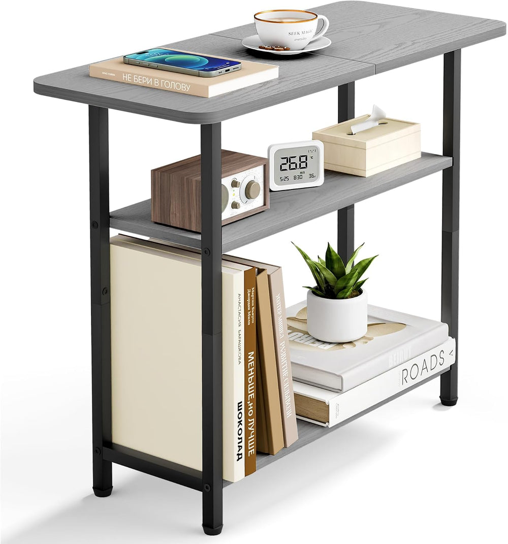 SLEEPING LAMB Side Table for Living Room, 3-Tier End Table for Small Space wi...