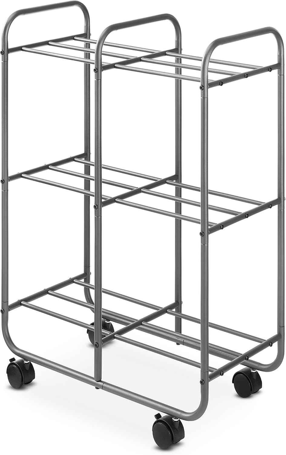 Whitmor 3 Tier Rolling Cart, Portable Closet, Metal Rolling Storage Cart,Suit...