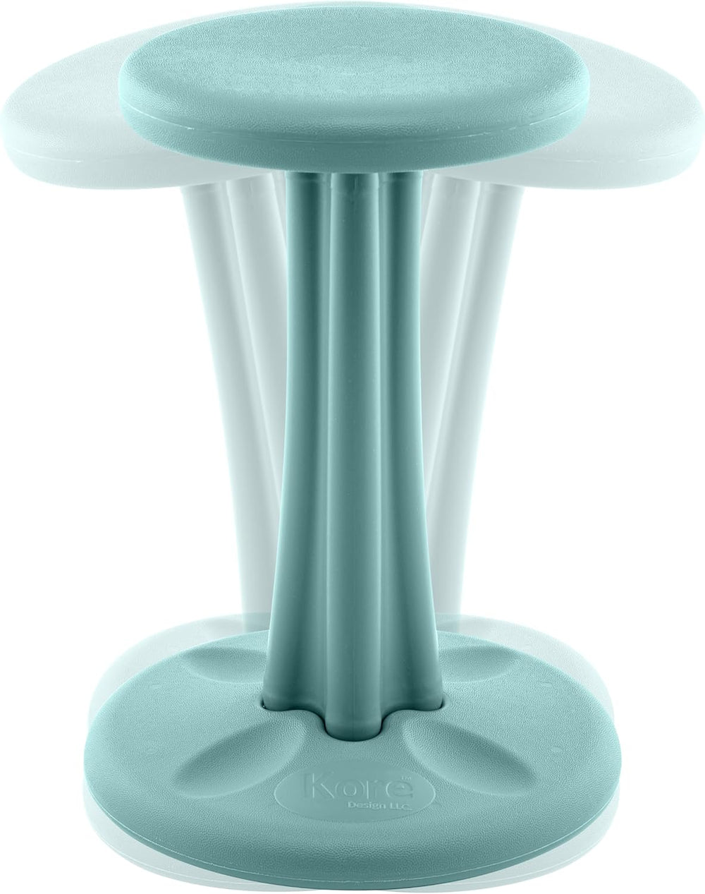 Kore Pre-Teen Wobble Stool, Flexible Seating, Ages 10-11, 18.7in, Teal | Wigg...