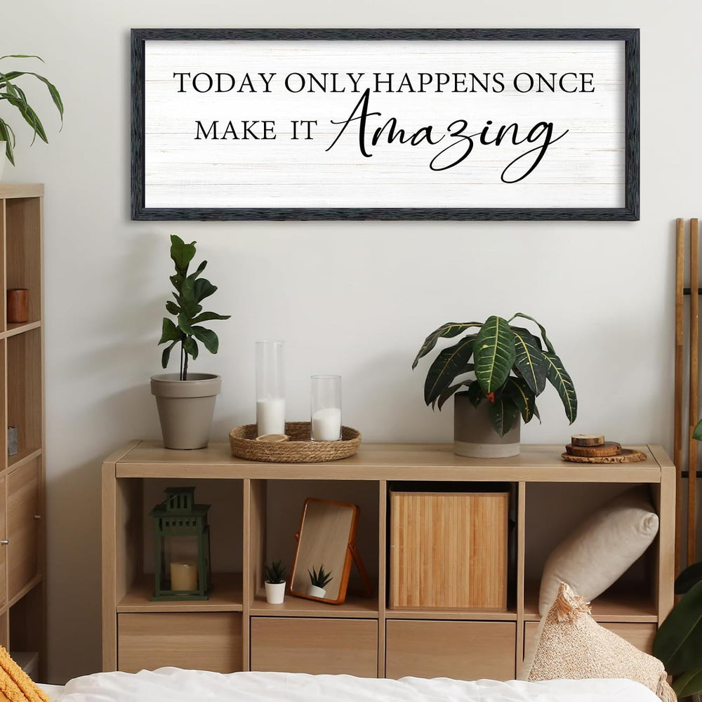 AuraPeak Inspirational Quotes Office Wall Decor, Black, 40"×15"
