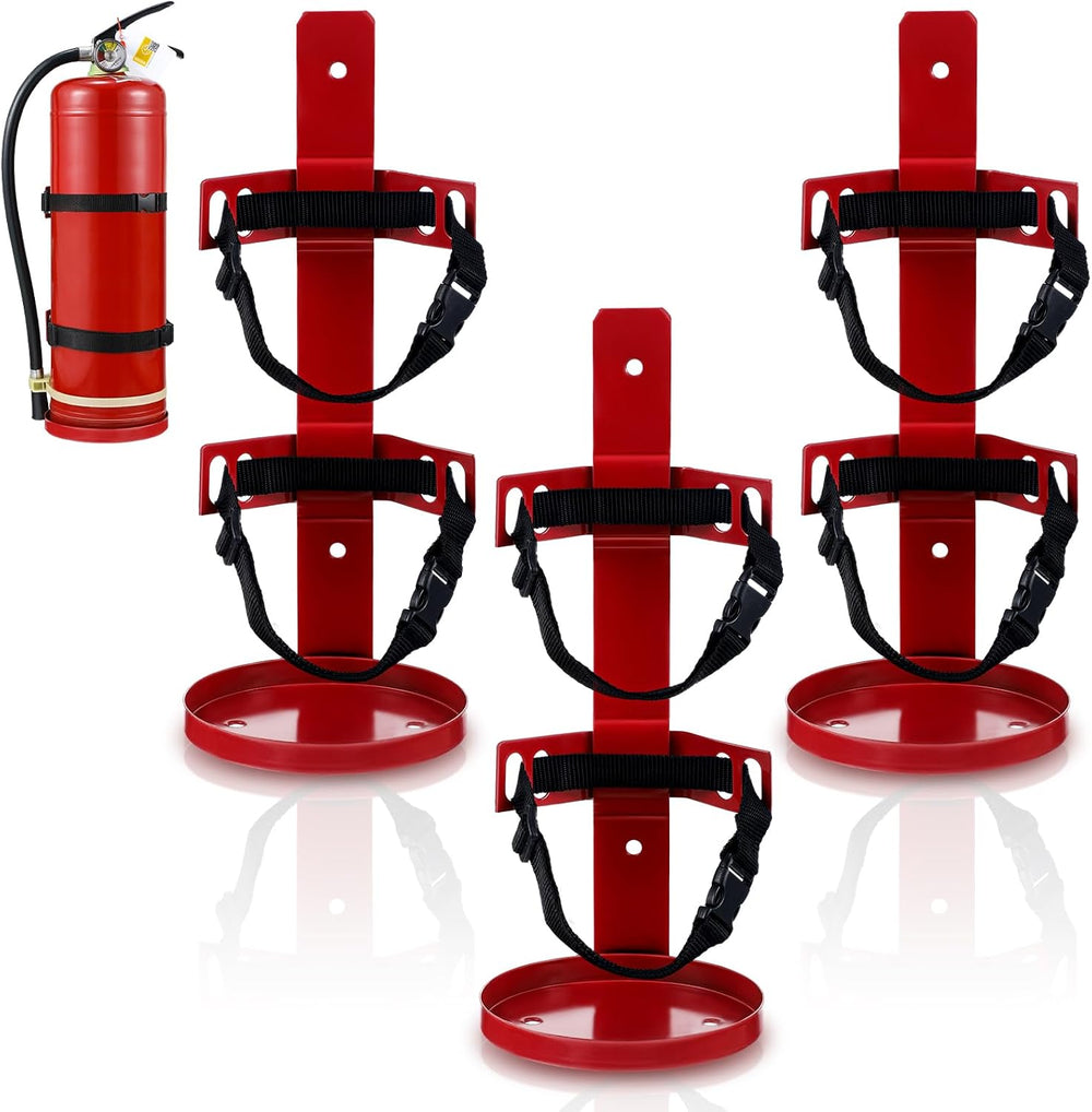 Suzile Fire Extinguisher Bracket Wall Mount, Heavy Duty Metal Holder, 3 Pcs