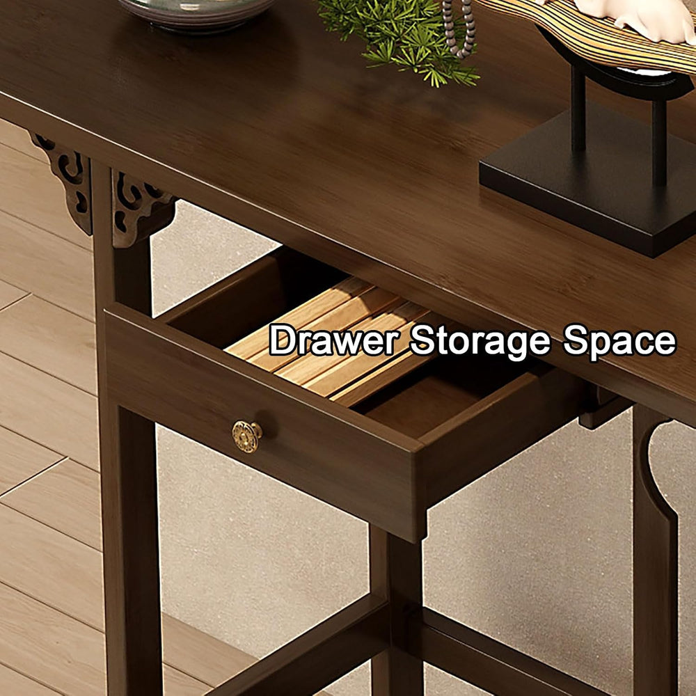 Altar Table Buddha Altar Table with Storage Drawer for Home Retro Chinese Sty...
