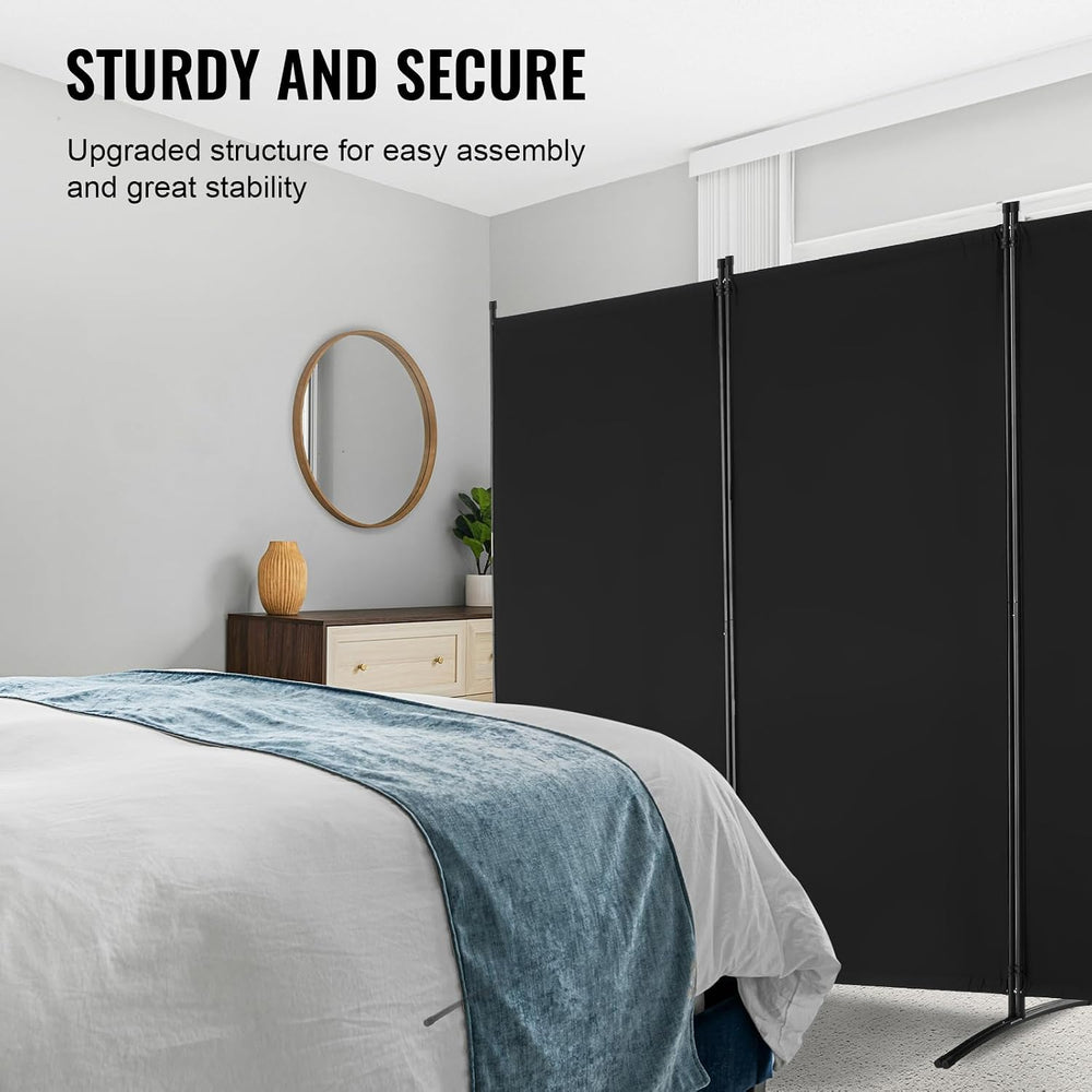 VEVOR Room Divider, 3 Panel Room Divider, Folding Privacy Screen and Portable...